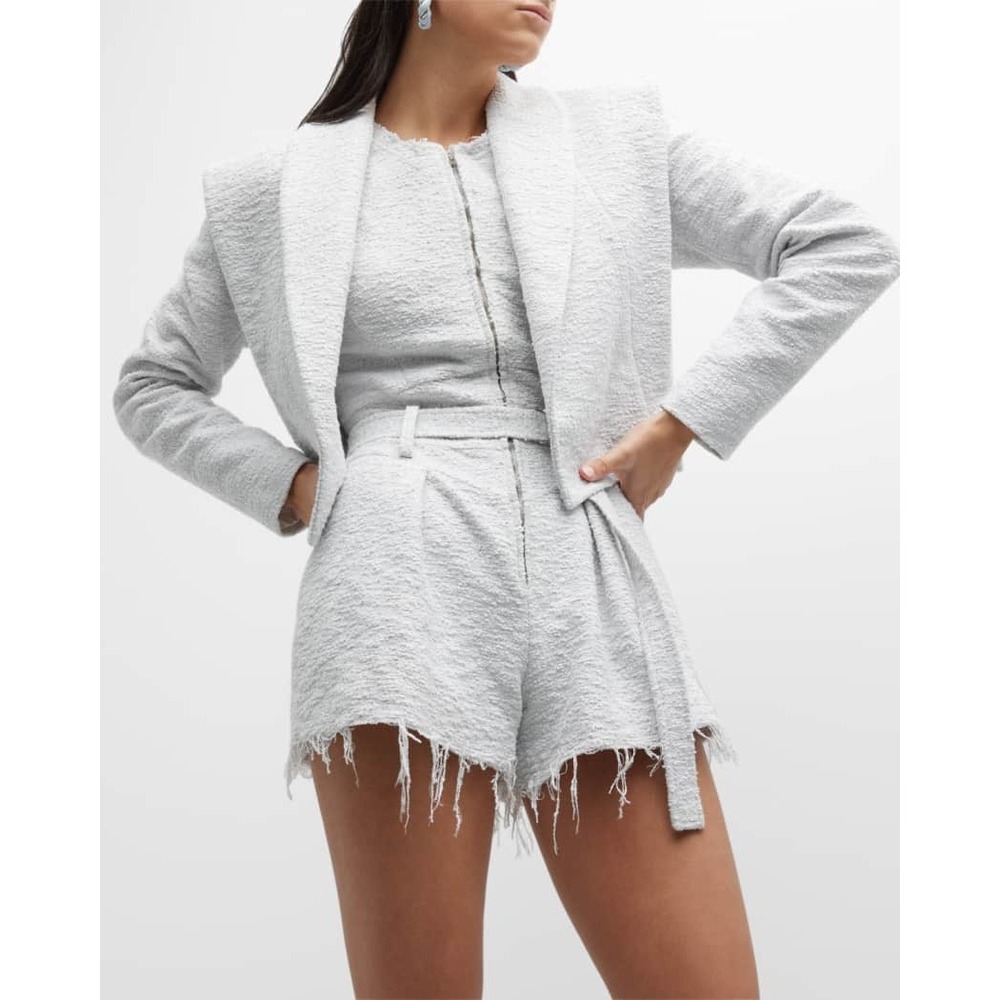NWT Oceana Cropped Open Front Structured Jacket / Size 10 - Picture 7 of 8